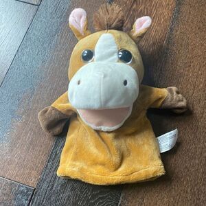 Kellytoy Horse hand puppet mouth opens 11 inches